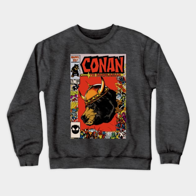 Conan the Barbearian 188 Crewneck Sweatshirt by ThirteenthFloor